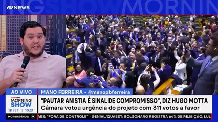 “Pautar ANISTIA é sinal de compromisso”, diz HUGO MOTTA
