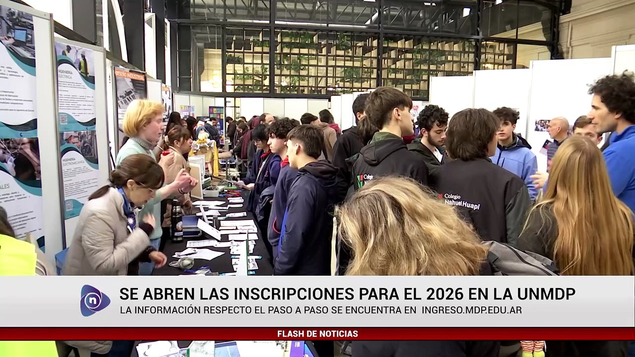 SE ABREN LAS INSCRIPCIONES PARA EL 2026 EN LA UNMDP