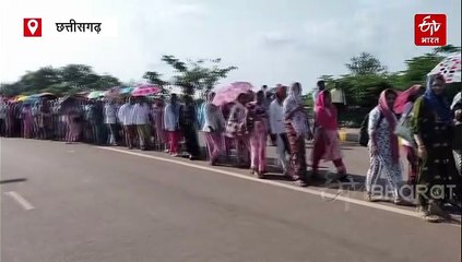 बर्खास्तगी की चेतावनी के बाद भी NHM कर्मियों का आंदोलन जारी, राजधानी रायपुर में जेल भरो आंदोलन