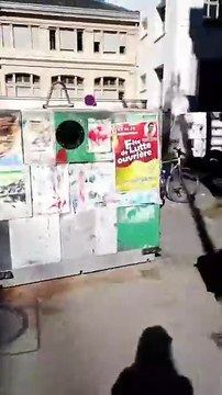 Brasileira mostra caos nas ruas de Lyon, na França, em meio a protestos contra governo