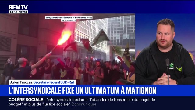 Colère sociale: C'est le moment de donner un dernier avertissement , affirme Julien Troccaz, secrétaire fédéral SUD-Rail