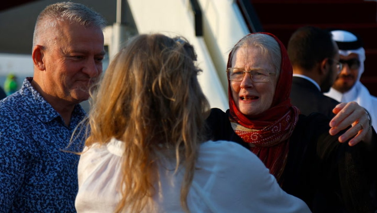 Moment British coupled detained in Afghanistan by Taliban reunited with daughter