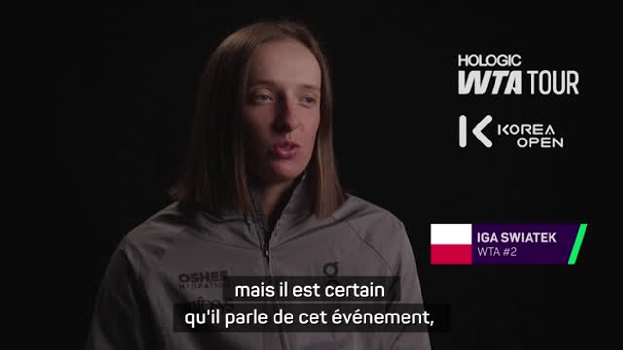 Séoul - Swiatek, à Séoul 37 ans après son père