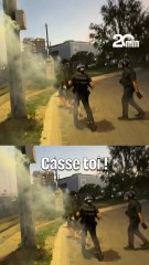 « Casse toi ! » : Des policiers bousculent une femme au sol à Marseille en marge d'une manifestation