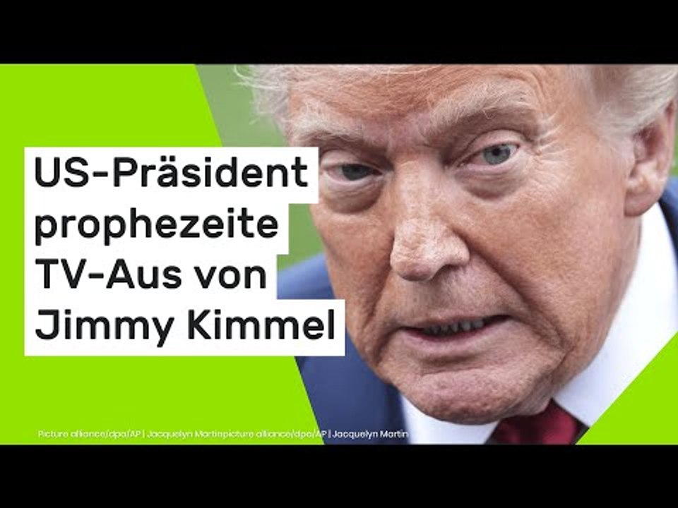 Donald Trump auf Rachefeldzug?: US-Präsident prophezeite TV-Aus von Jimmy Kimmel bereits vor Monaten
