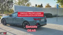 Vinicius y Militao llegaron a tiempo al entrenamiento... ¡por un minuto!