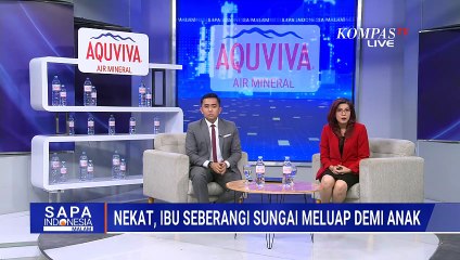 Nekat! Ibu Muda Asal Sulbar Nekat Berenang di Sungai Meluap demi Anaknya