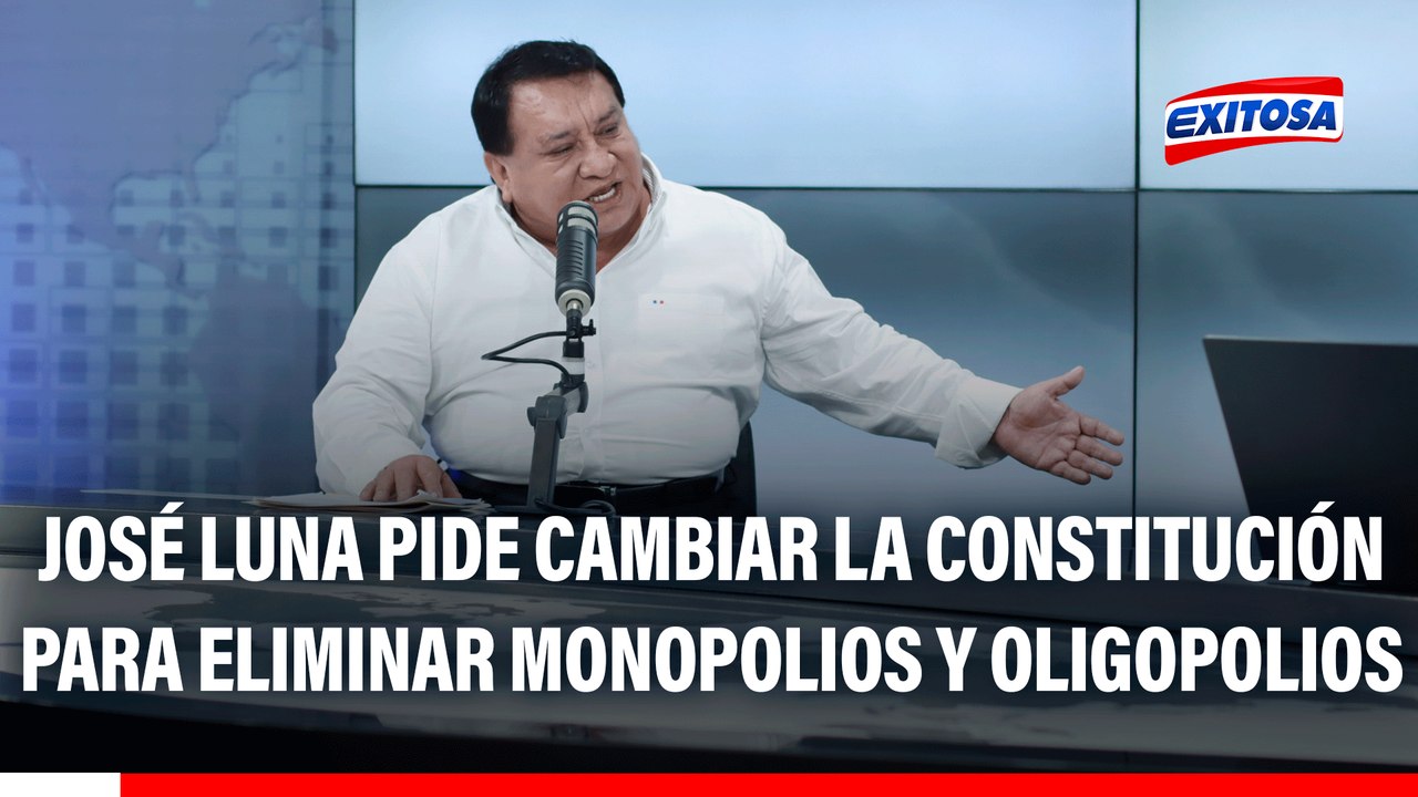 José Luna pide cambiar la Constitución para eli...