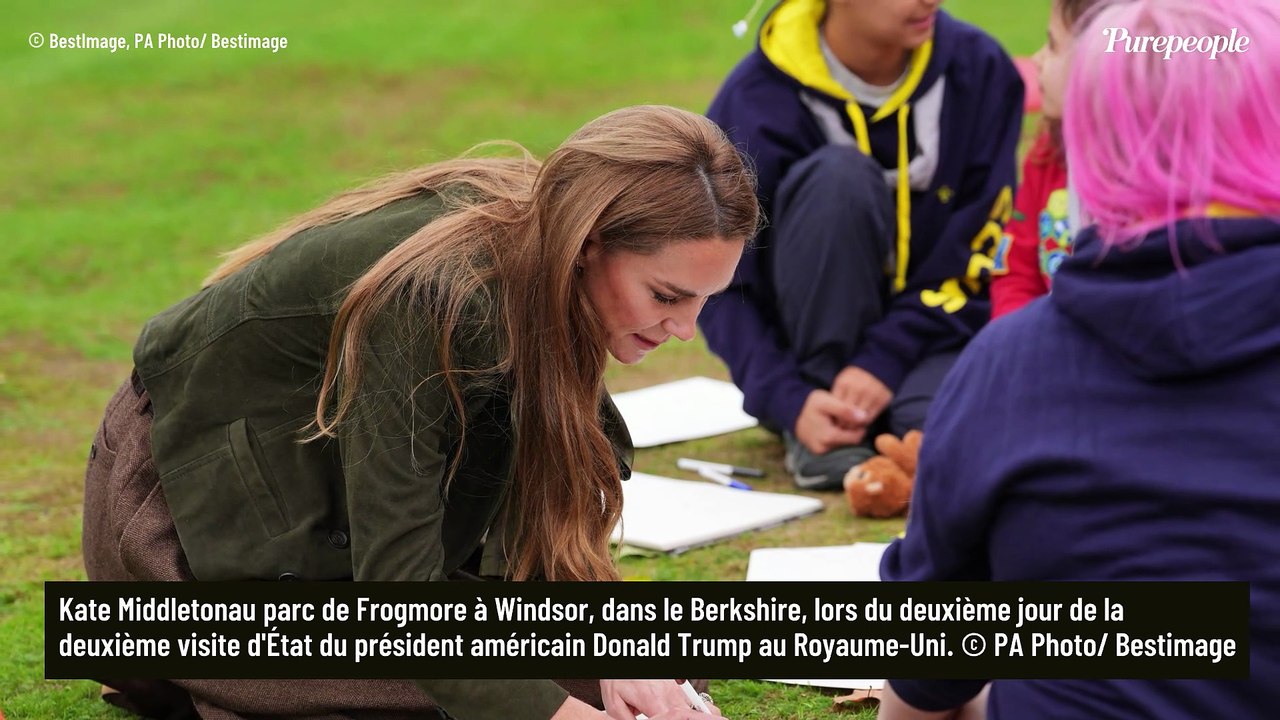 Pour sa sortie officielle avec la première dame américaine, Kate Middleton choisit une tenue confortable et élégante