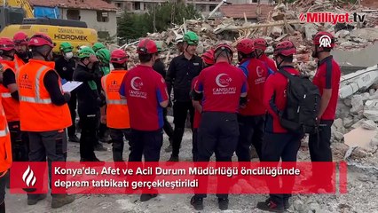 AFAD koordinesinde deprem tatbikatı yapıldı