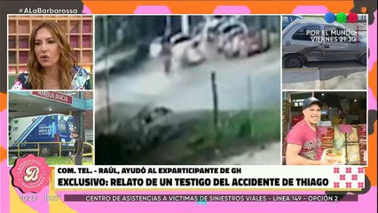 las primeras declaraciones del conductor del auto que chocó a thiago medina