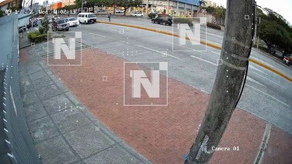 Así fue el aparatoso choque en la avenida Busch que dejó dos heridos