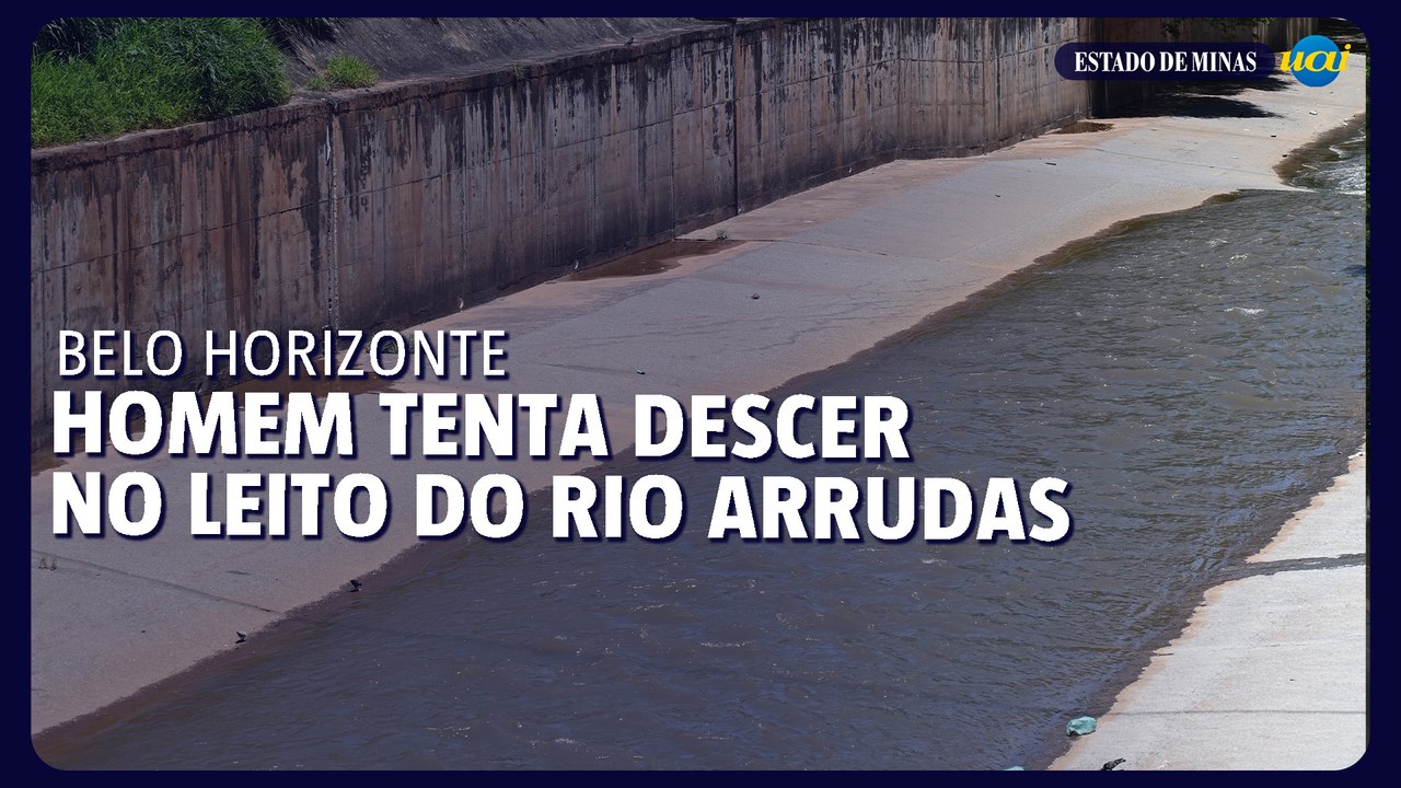 Homem desce no leito do Rio Arrudas e não consegue voltar