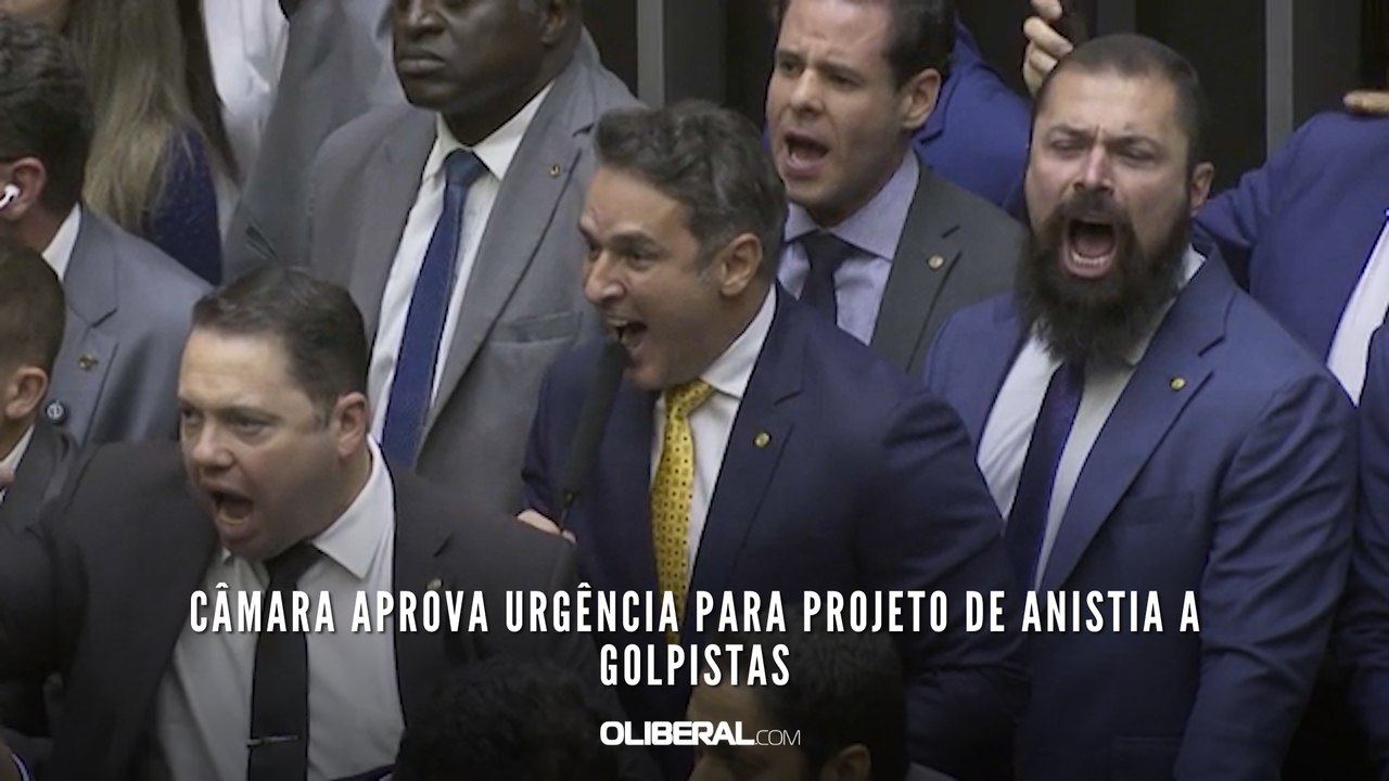 Câmara aprova urgência para projeto de anistia a golpistas