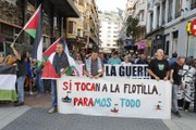 Manifestación en León a favor de Palestina