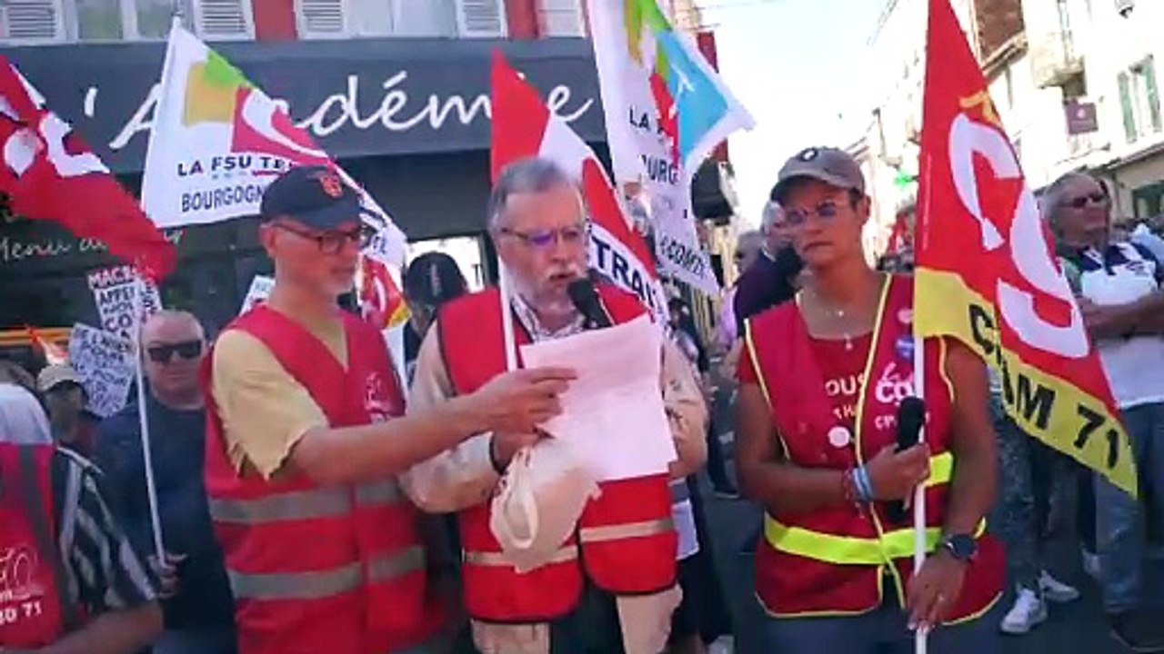 MÂCON : 1 100 manifestants dans la rue le 18 septembre