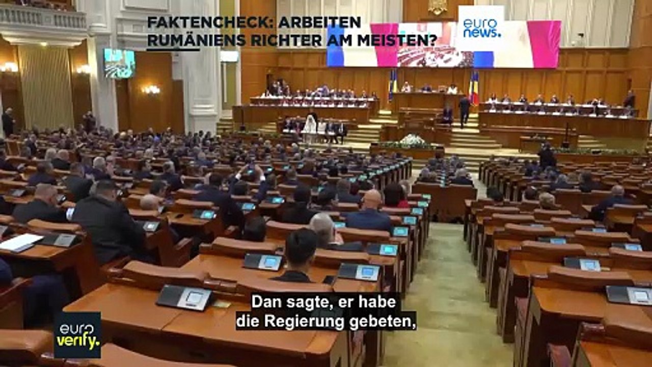 Arbeiten Richter in Rumänien am meisten in Europa?