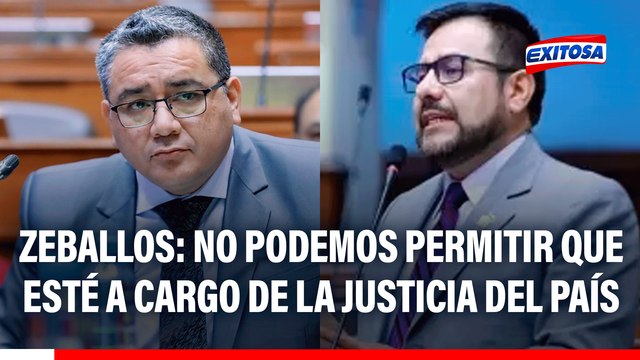 Carlos Zeballos sobre eventual censura a Juan José Santiváñez: No podemos permitir que esté a cargo de la justicia del país