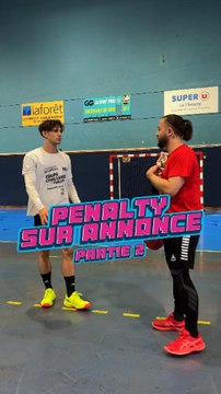 Penalty sur annonce Part 2 avec @thomas_cdr6 ! 👀😂 #hand #handball #handballPlayer #Fun #Defi
