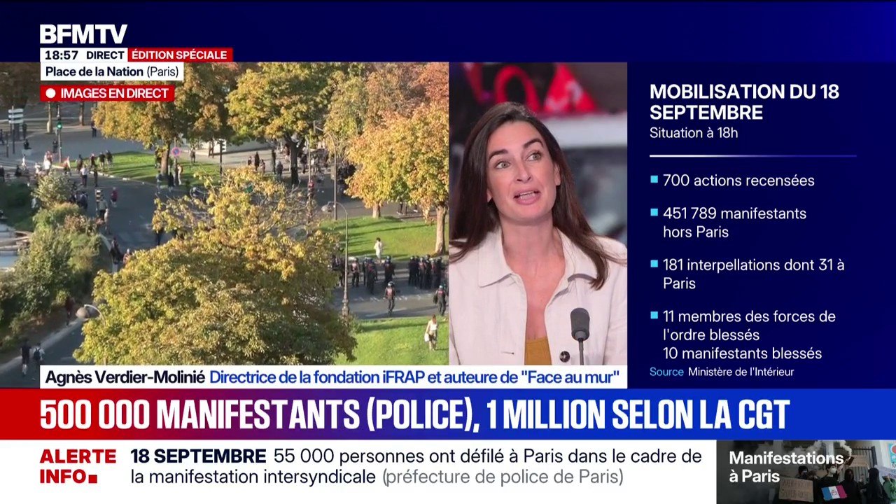 Agnes Verdier-Molinié estime qu'"il y a un décalage" entre les manifestants "et ceux qui attendent des réformes"