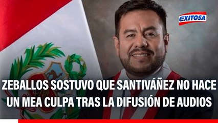 Carlos Zeballos sobre audios atribuidos a Santiváñez: "Cada vez se viene desprestigiando y quitando legitimidades al gobierno"