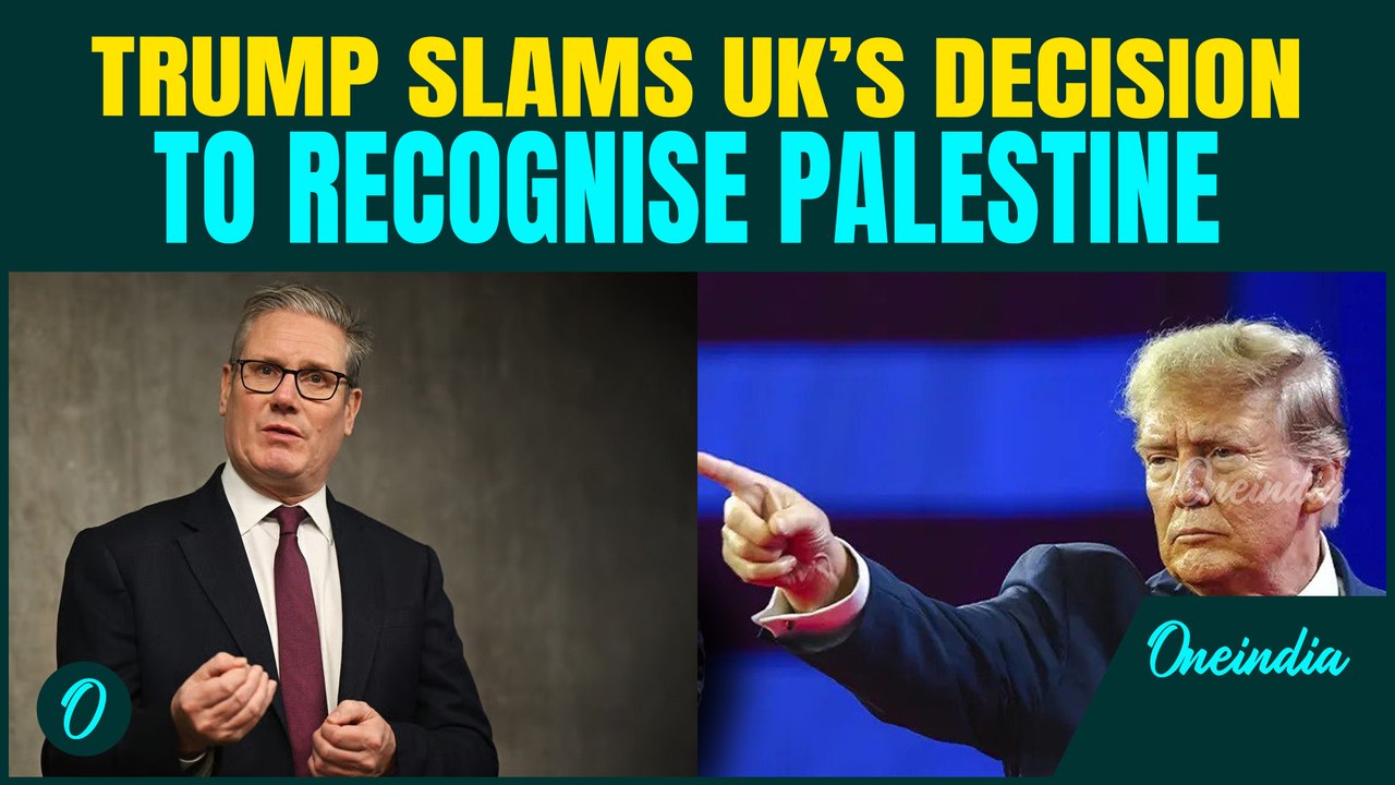 Trump SHUTS DOWN UK PM Keir Starmer | Slams decision to recognise Palestine despite Hamas’ violence