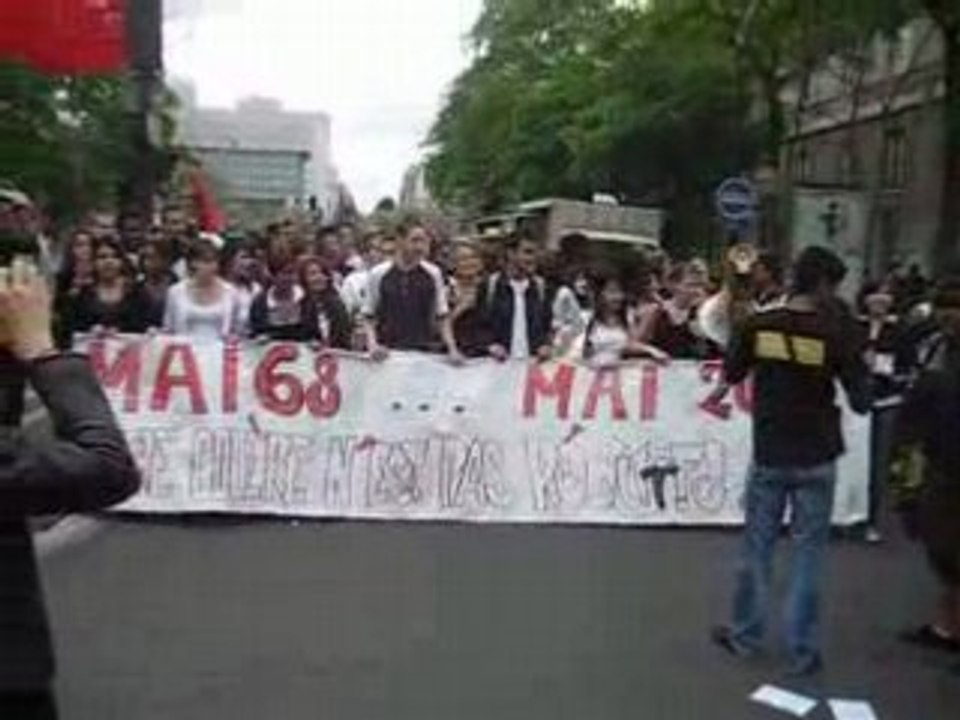 Manifestation des lycéens du Blanc-Mesnil 15 mai 2008