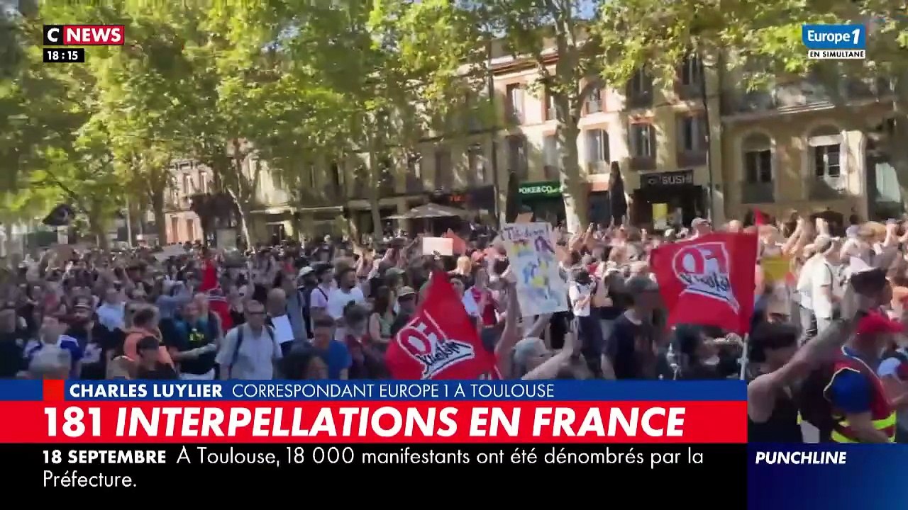 Punchline - Manifestation du 18 septembre : Plus de 500 000 manifestants selon le ministère, comment repousser efficacement les casseurs ?