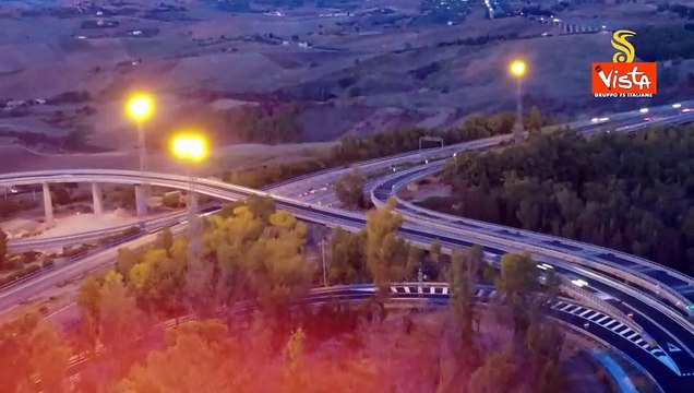 Sull'autostrada A19 Palermo-Catania nuovo impianto a Led illuminerà il viadotto Euno a Enna