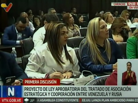 Diputado Roy Daza presentó el Proyecto de Ley de Asociación Estratégica entre Venezuela y Rusia