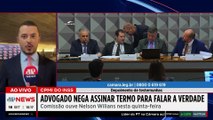 CPMI do INSS: advogado Nelson Willians se nega a assinar termo para falar a verdade | TEMPO REAL