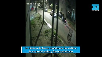 En Barrio Hipódromo, un diariero fue víctima de un robo y tuvo que ser internado de urgencia