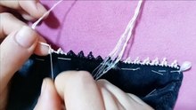 الخياطه الراندة تعلّم خياطة الرندة والضريس بغرزتين بسهولة وسرعة 🧵✂️"