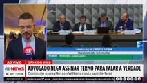 CPMI do INSS: Advogado nega assinar termo para falar a verdade