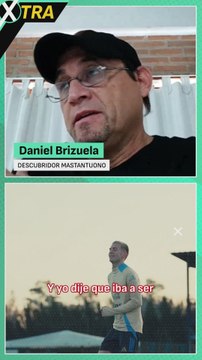 Daniel Brizuela es el descubridor de Mastantuono, lo conoció con 10 años en la ciudad de Azul (provincia de Buenos Aires) y lo captó para River Plate)