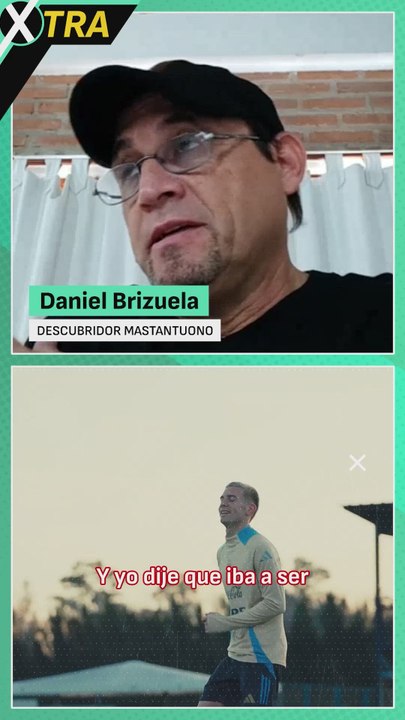 Daniel Brizuela es el descubridor de Mastantuono, lo conoció con 10 años en la ciudad de Azul (provincia de Buenos Aires) y lo captó para River Plate)