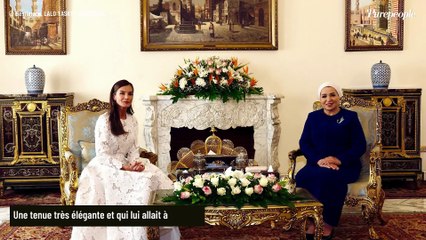 Letizia d'Espagne en Egypte : sublime au côté de Felipe, elle opte pour une robe de mariée qui fait son effet