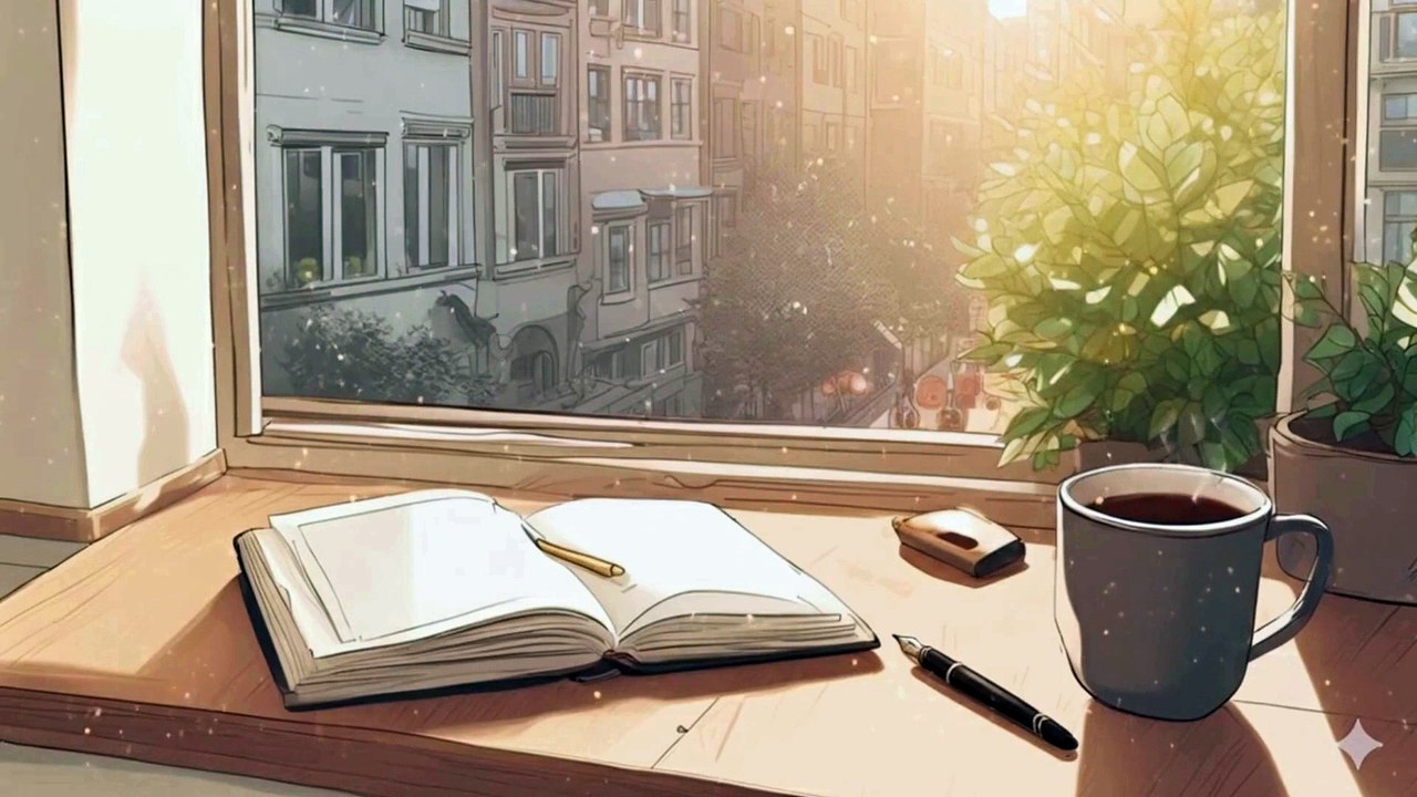 Calm Energetic Morning with Coffee & Rain | Lo-fi for Focus