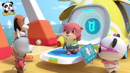 Baby Panda Rescues Underwater Mechanic _ Super Rescue Team _ Kids Cartoon _ BabyBus(720P_HD)