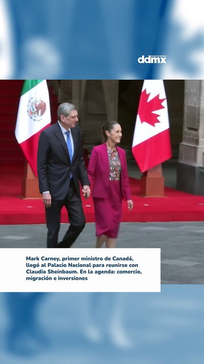 El primer ministro de Canadá, Mark Carney, se reunió con Claudia Sheinbaum en Palacio Nacional