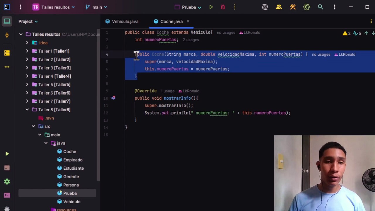 Herencia Simple en Java || Taller 8