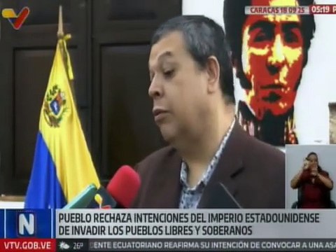 Caracas I Venezolanos defienden la paz ante las amenazas y asedio del imperio estadounidense
