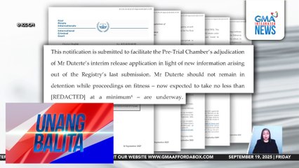 Kampo ni FPRRD, umapela sa ICC para payagan ang hiling na interim release | Unang Balita