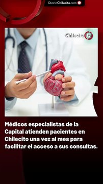 Médicos especialistas de la Capital atienden pacientes en Chilecito una vez al mes para facilitar el acceso a sus consultas.