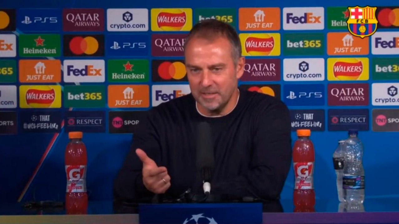 Hansi Flick emocionado con la victoria de Barcelona en Champions League: "Ha sido un espectáculo muy bueno de ver"