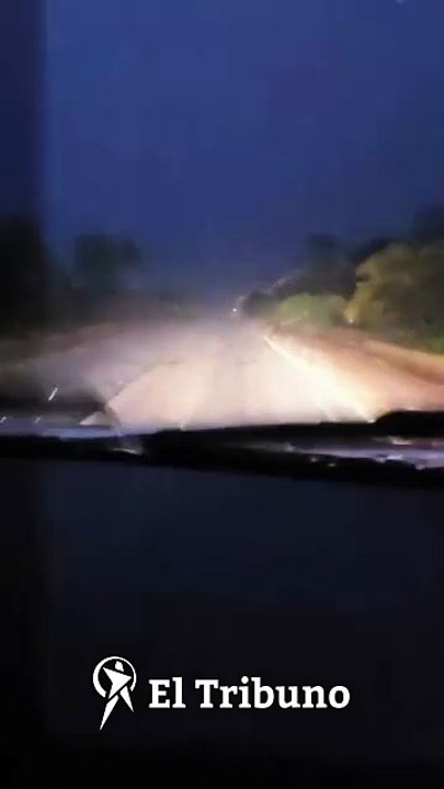 Lluvia  y granizo en  Rivadavia Banda Norte