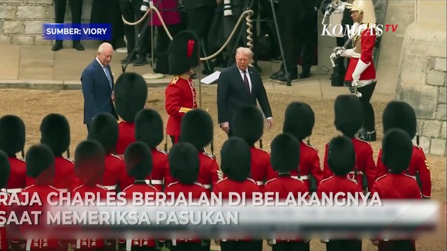 Detik-detik Trump Berjalan di Depan Raja Charles, Langgar Protokol Kerajaan Inggris?