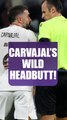 🟥 Carvajal's WILD headbutt! #realmadrid #marseille #UCL #football #shorts