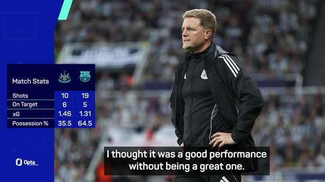 Howe rues missed chances in Barcelona defeat