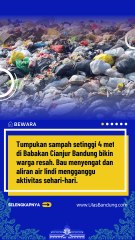 Gunungan Sampah di Babakan Cianjur Bandung Tembus 4 Meter